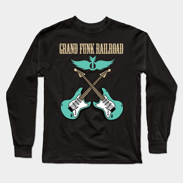 GRAND FUNK RAILROAD BAND Long Sleeve T-Shirt by dannyook